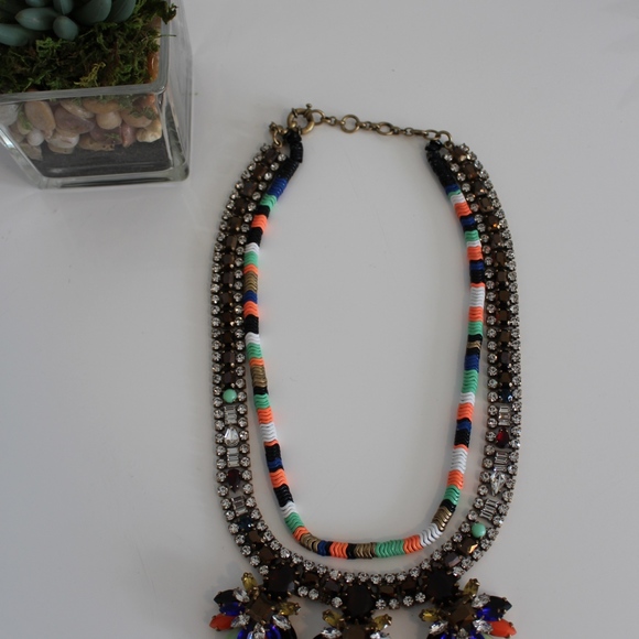 J. Crew Showstopper Crystal Necklace - Picture 2 of 2